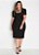 Vestido Preto Plus Size Com Mangas Princesa - Imagem 3