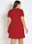 Vestido Evasê Vermelho Plus Size - Imagem 2