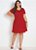 Vestido Evasê Vermelho Plus Size - Imagem 3