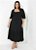 Vestido Preto Com Franzido Plus Size - Imagem 1