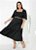 Vestido Preto Com Franzido Plus Size - Imagem 4