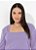 Vestido Lilás Com Franzido Plus Size - Imagem 3