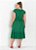 Vestido Midi Verde Com Franzidos Plus Size - Imagem 2
