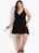 Vestido Preto Em Crepe Plano Plus Size - Imagem 4