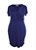 Vestido Azul Marinho com Decote Transpassado - Imagem 5