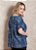 Blusa Soltinha Azul Plus Size - Imagem 2