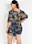 Macaquinho Floral Azul Plus Size Com Short Saia - Imagem 2