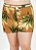 Short Folhagem Laranja Com Cordel Plus Size - Imagem 5