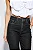 Calça Jeans Feminina Mom Fit Cigarrete Cintura Alta - Preto - Imagem 3