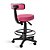 Cadeira Mocho Patti Giratória Alta c/aro 0505 Rosa - Imagem 5