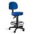 Cadeira Mocho Palmi Giratória Alta c/aro 0505 Azul - Imagem 1
