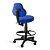 Cadeira Mocho Sapri Giratória Alta c/aro 0505 Azul - Imagem 3