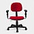 Cadeira Secretária Turim Giratória 1853 C/br 8717 Vermelha - Imagem 2