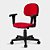 Cadeira Secretária Turim Giratória 1853 C/br 8717 Vermelha - Imagem 1