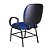 Cadeira Obeso Turim Plus Size Fixa Azul - Imagem 4