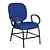 Cadeira Obeso Turim Plus Size Fixa Azul - Imagem 1