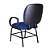 Cadeira Obeso Turim Plus Size Fixa Azul - Imagem 2