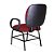 Cadeira Obeso Turim Plus Size Fixa Vermelha - Imagem 4
