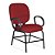 Cadeira Obeso Turim Plus Size Fixa Vermelha - Imagem 1