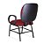Cadeira Obeso Turim Plus Size Fixa Vermelha - Imagem 2