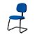 Cadeira Secretária Turim Pé Continuo Azul - Imagem 1