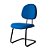 Cadeira Executiva Turim Pé Continuo Azul - Imagem 1