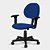 Cadeira Executiva Turim Giratória com Braços Azul - Imagem 1