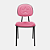 Cadeira Secretaria Estrela Pé Palito Rosa - Imagem 2