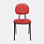 Cadeira Secretaria Estrela Pé Palito Vermelha - Imagem 2