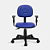 Cadeira Secretaria Estrela Giratória Universal C/Braços Azul - Imagem 2
