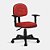 Cadeira Secretaria Estrela Giratória Universal C/Braços Vermelha - Imagem 1