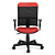 Cadeira Executiva Marsala Giratória Universal C/Braços Vermelha - Imagem 2