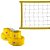 Kit Rede de Vôlei com Marcação Evo Sports 9 metros Amarelo - Imagem 1