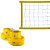 Kit Rede de Vôlei com Marcação Evo Sports 9 metros Amarelo - Imagem 3
