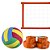 Kit Rede de Vôlei com Marcação e Bola Evo Sports 7 metros Laranja - Imagem 2