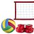 Kit Rede de Vôlei com Marcação e Bola Evo Sports 7 metros Vermelho - Imagem 3