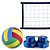 Kit Rede de Vôlei com Marcação e Bola Evo Sports 8 metros Azul - Imagem 3