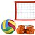 Kit Rede de Vôlei com Marcação e Bola Evo Sports 8 metros Laranja - Imagem 3