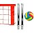 Kit Vôlei Piscina - 3 metros - Imagem 1