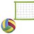 Kit Rede de Vôlei com Bola Evo Sports 7 metros Verde - Imagem 1