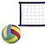 Kit Rede de Vôlei com Bola Evo Sports 8 metros Preta - Imagem 1