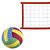Kit Rede de Vôlei com Bola Evo Sports 8 metros Laranja - Imagem 3
