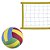 Kit Rede de Vôlei com Bola Evo Sports 9 metros Amarela - Imagem 3