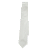 Gravata branca tradicional longa 100% poliéster - Imagem 2