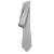 Gravata prata tradicional longa 100% poliéster - Imagem 3