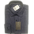 Camisa de flanela xadrez azul noite manga longa de algodão - Imagem 2