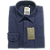 Camisa de flanela azul marinho manga longa de algodão - Imagem 2