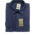 Camisa de flanela azul marinho manga longa de algodão - Imagem 1
