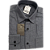 Camisa de flanela cinza escura manga longa de algodão - Imagem 2