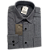 Camisa de flanela cinza escura manga longa de algodão - Imagem 4